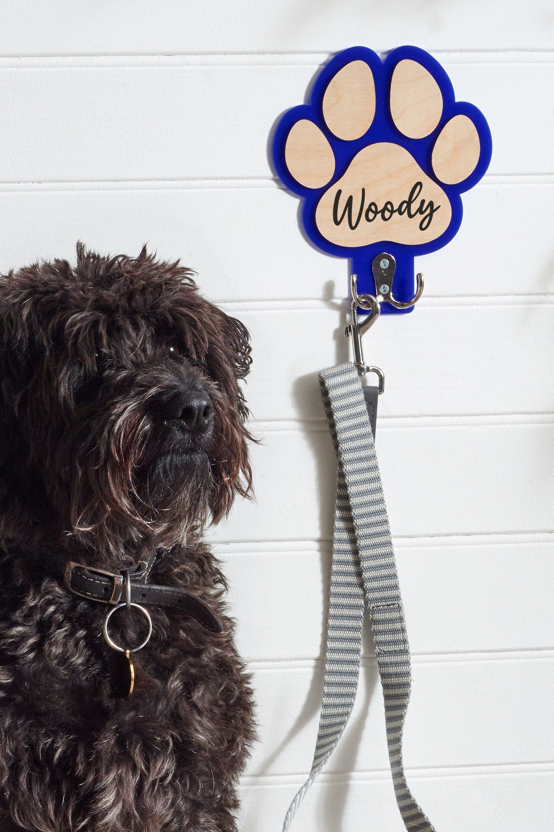 Personalised dog lead hanger clearance
