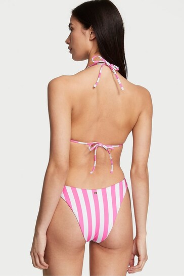 Victoria's Secret Pink Stripes High Leg MixandMatch Crossover HighWaist Bikini Bottom