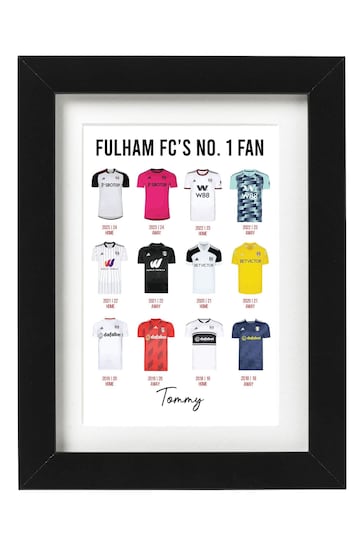 Personalised Family Football Shirts Print by Jonny's Sister