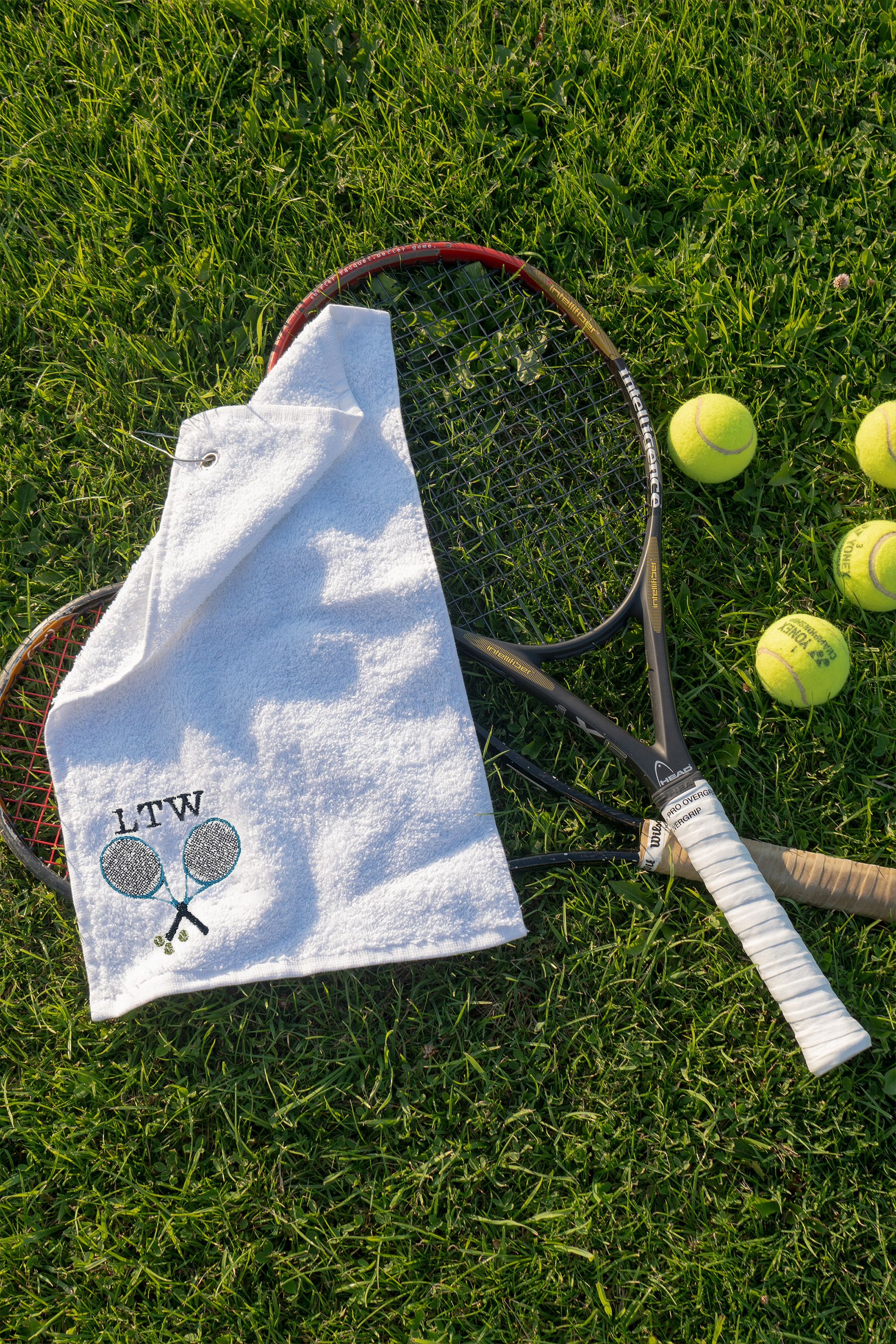 Personalised tennis towel hot sale