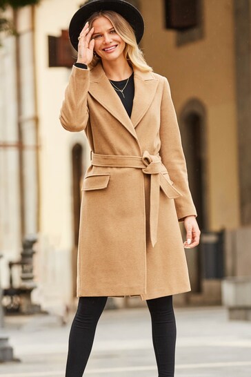 sosandar camel coat