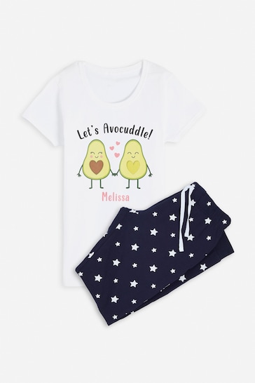Personalised "Let's Avocuddle" Pyjamas by Dollymix