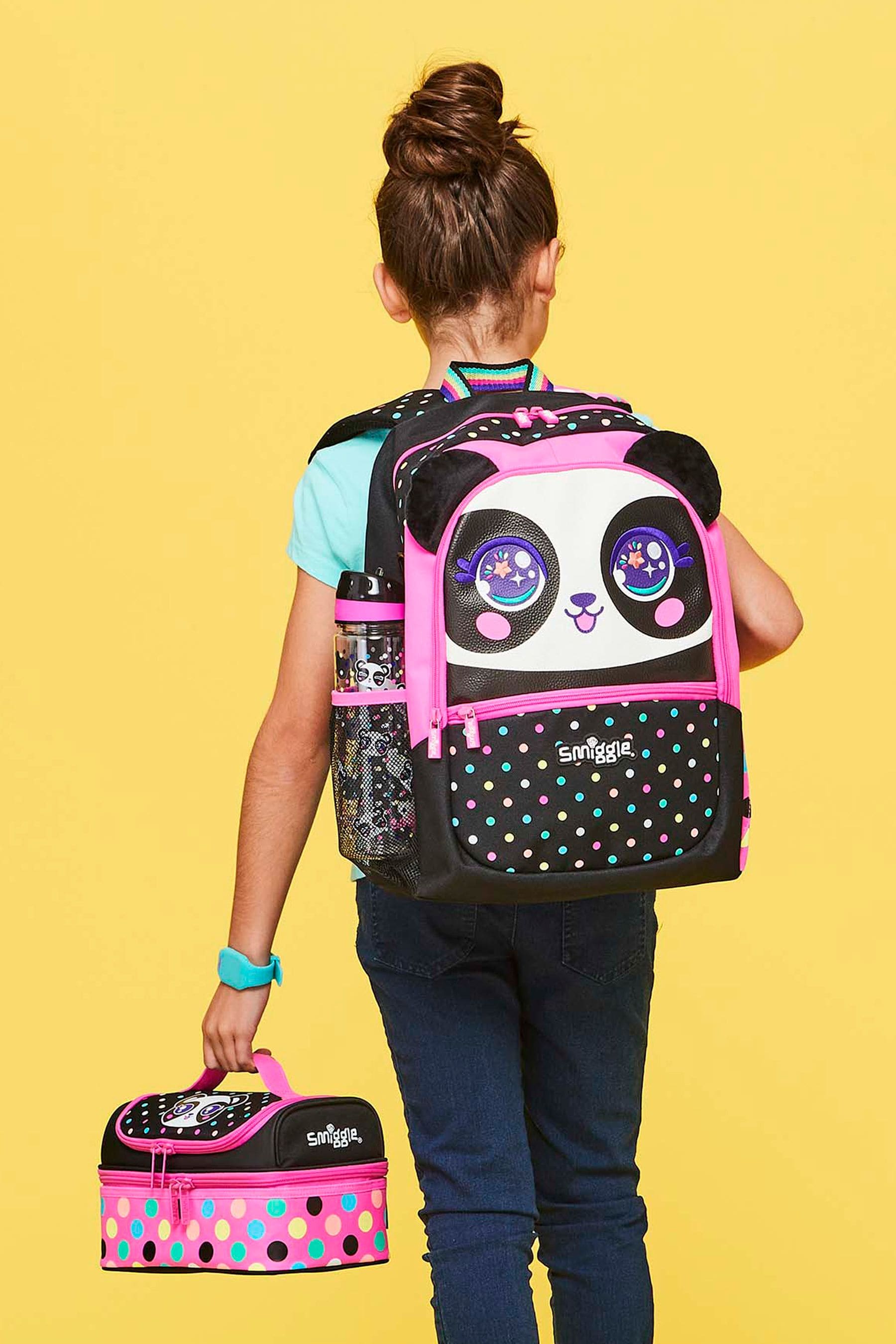 Smiggle emoji backpack top