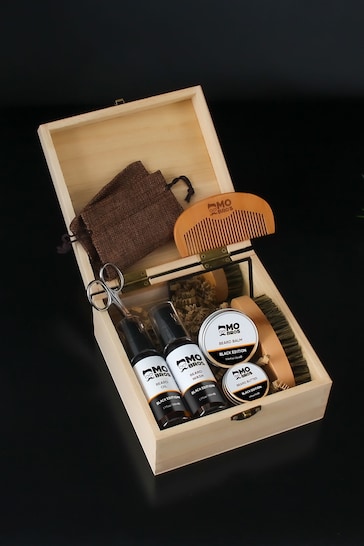 Mo Bros Wooden Signature Beard Grooming Collection Black Edition