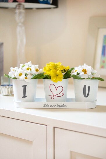 Personalised Heart Tray and Pots