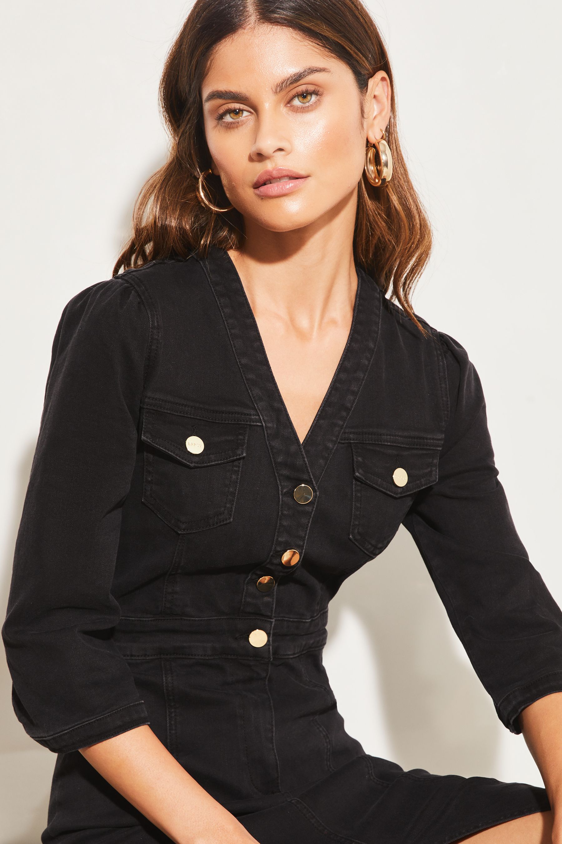 Lipsy top denim dress