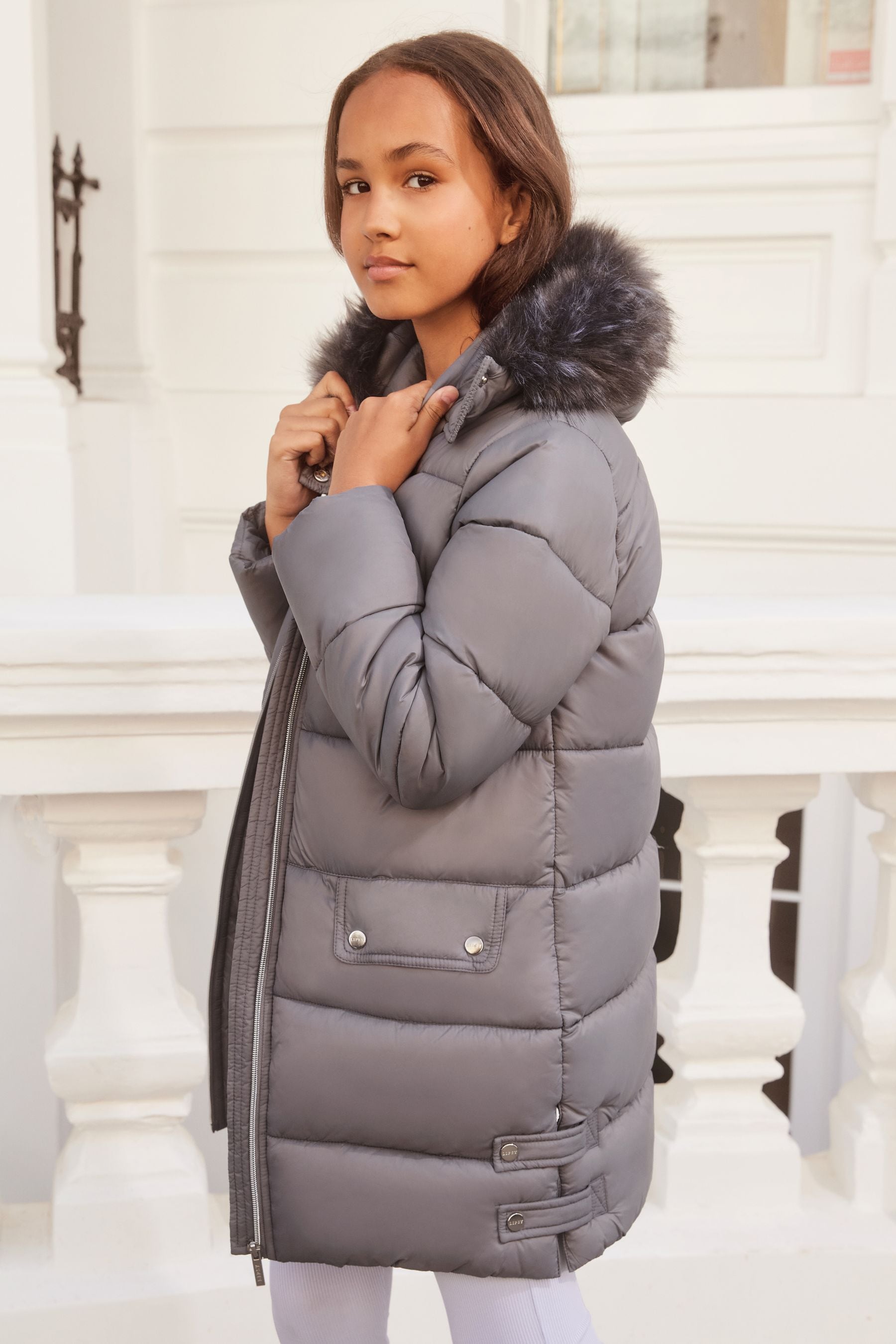 Lipsy faux best sale fur puffer jacket
