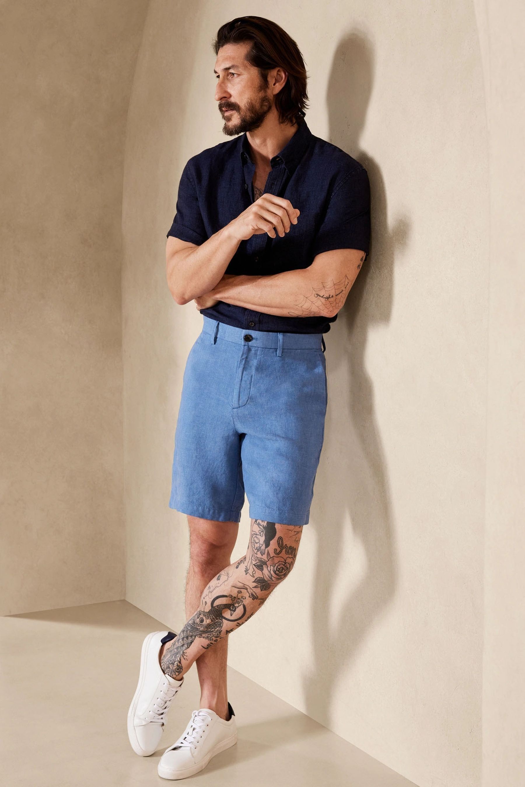 Linen shorts banana best sale republic