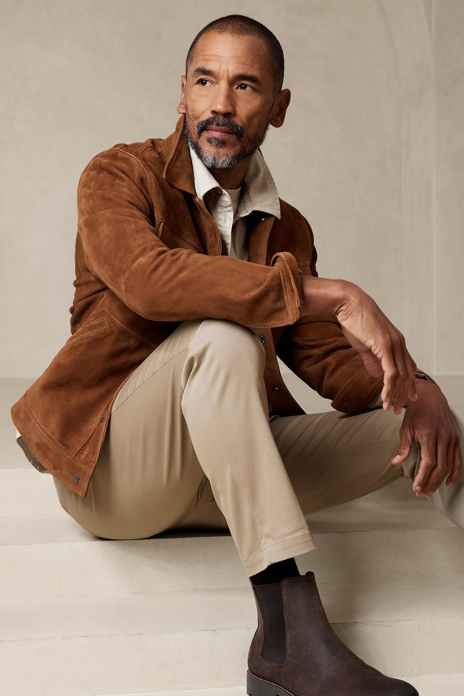 Banana Republic Beige Slim Rapid Movement Chino