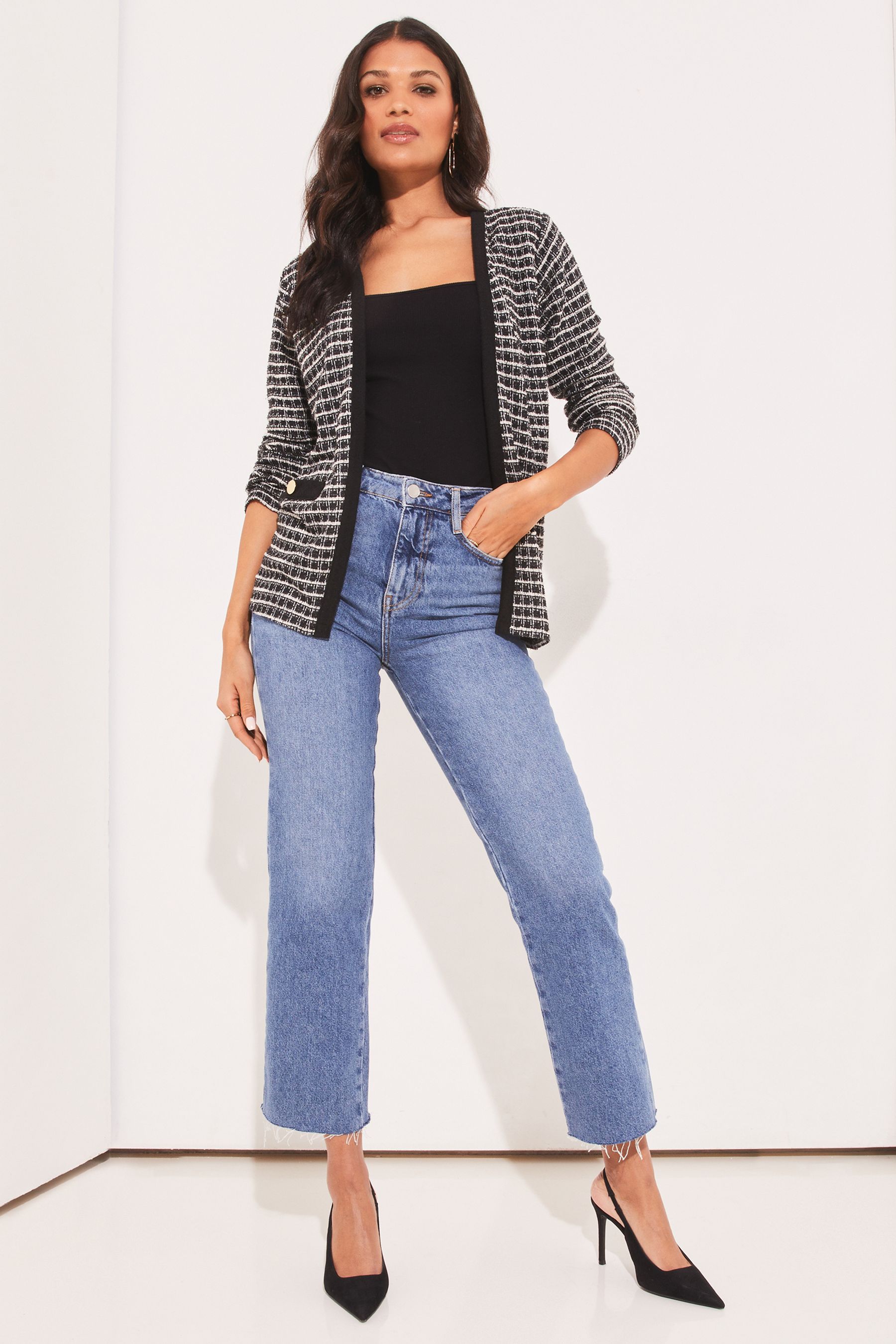Lipsy pocket front long sleeve cardigan discount