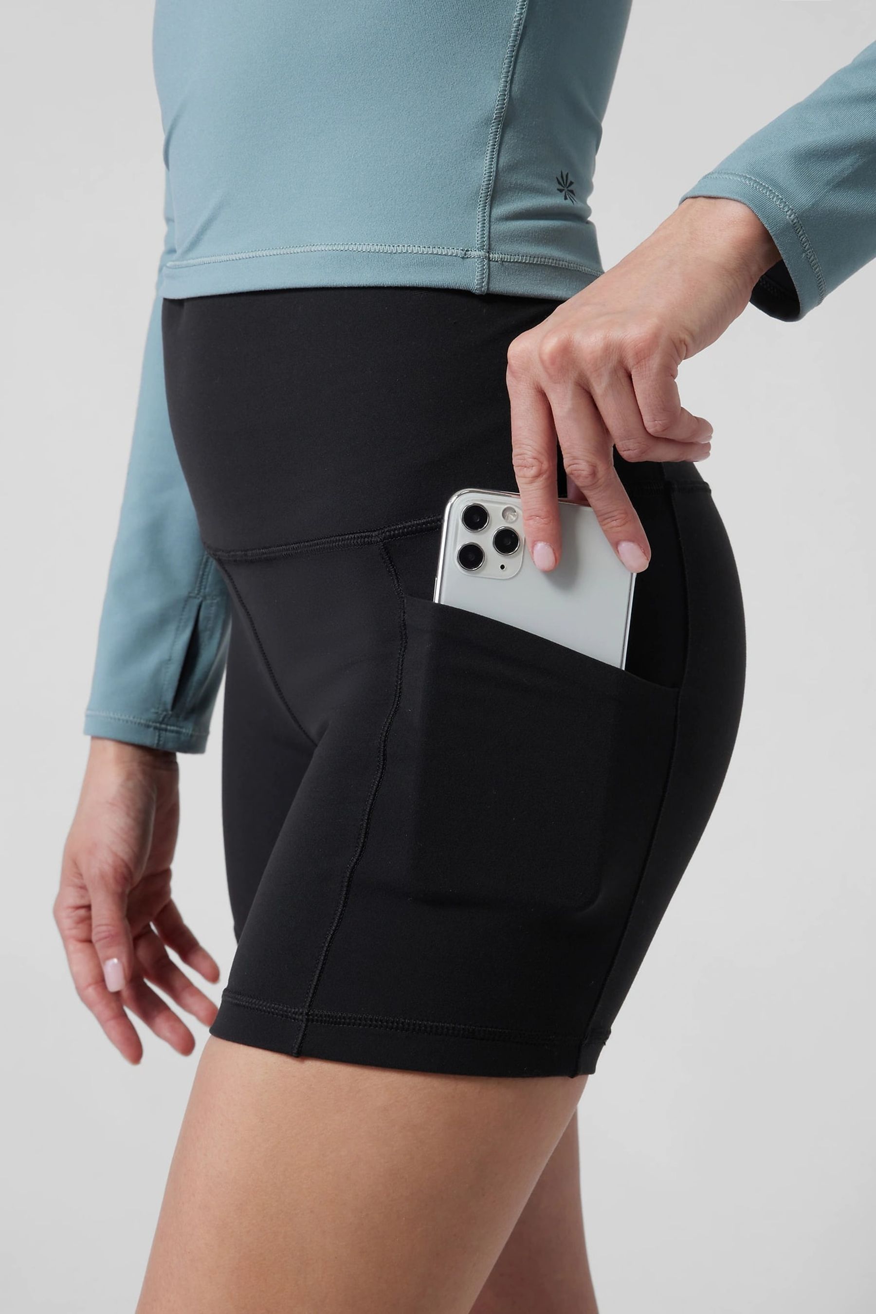 Athleta cycling top shorts