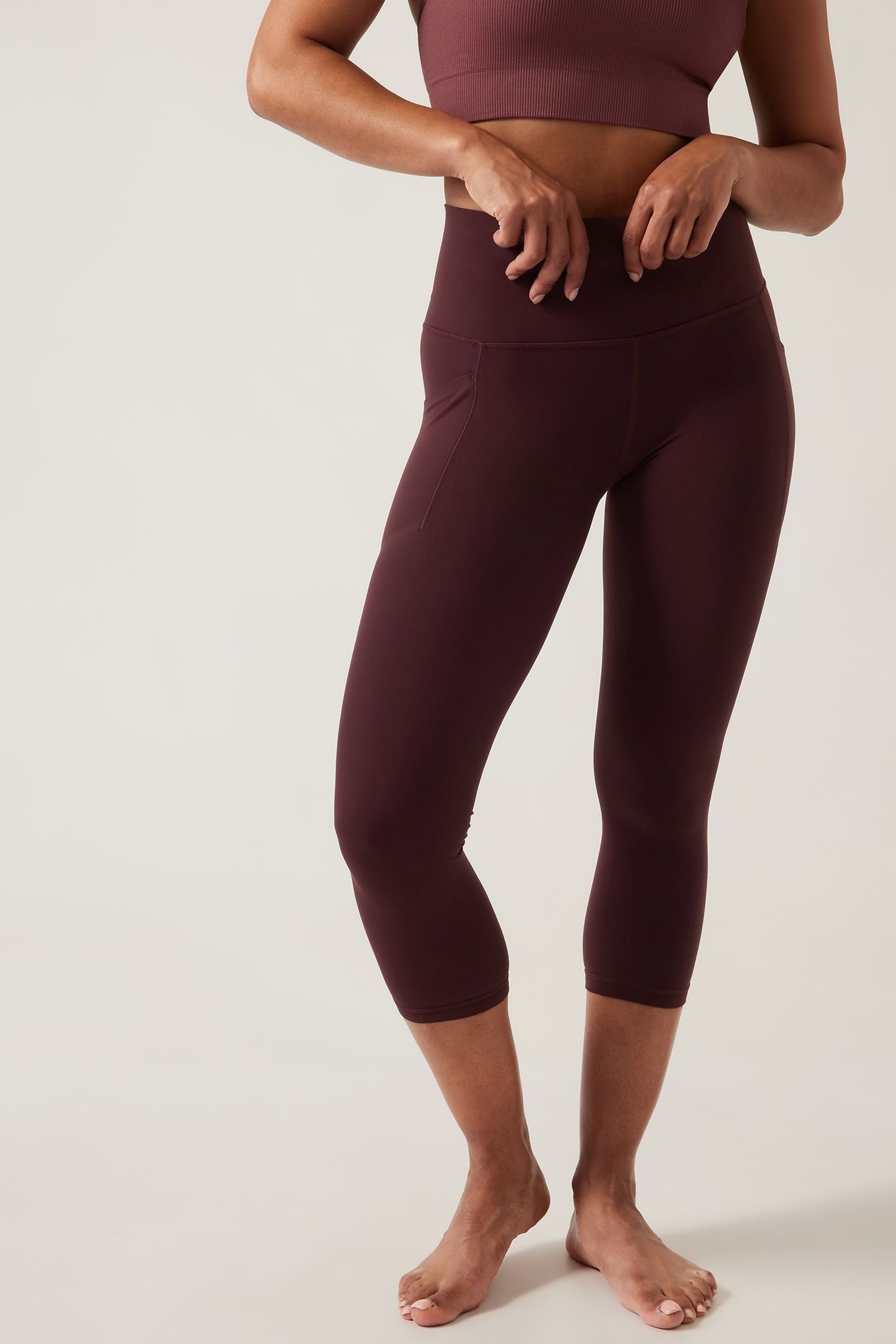 High rise capri leggings store