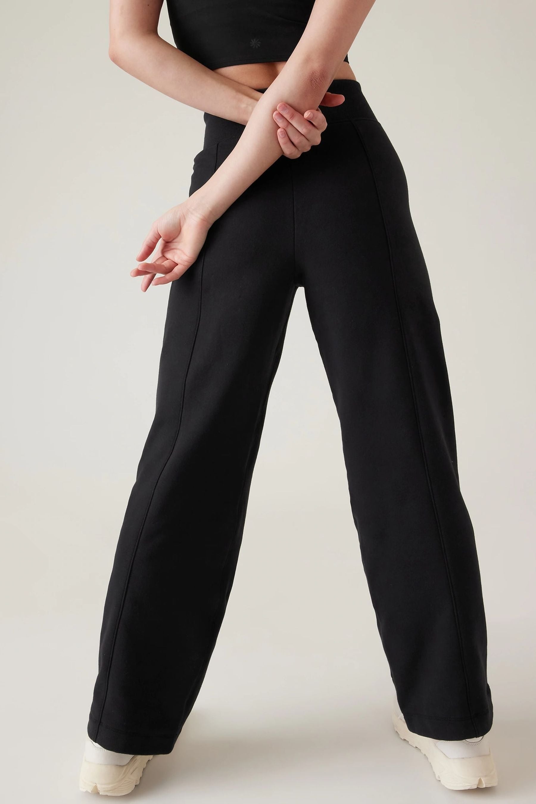Athleta Black Straight Leg Sweatpant Joggers