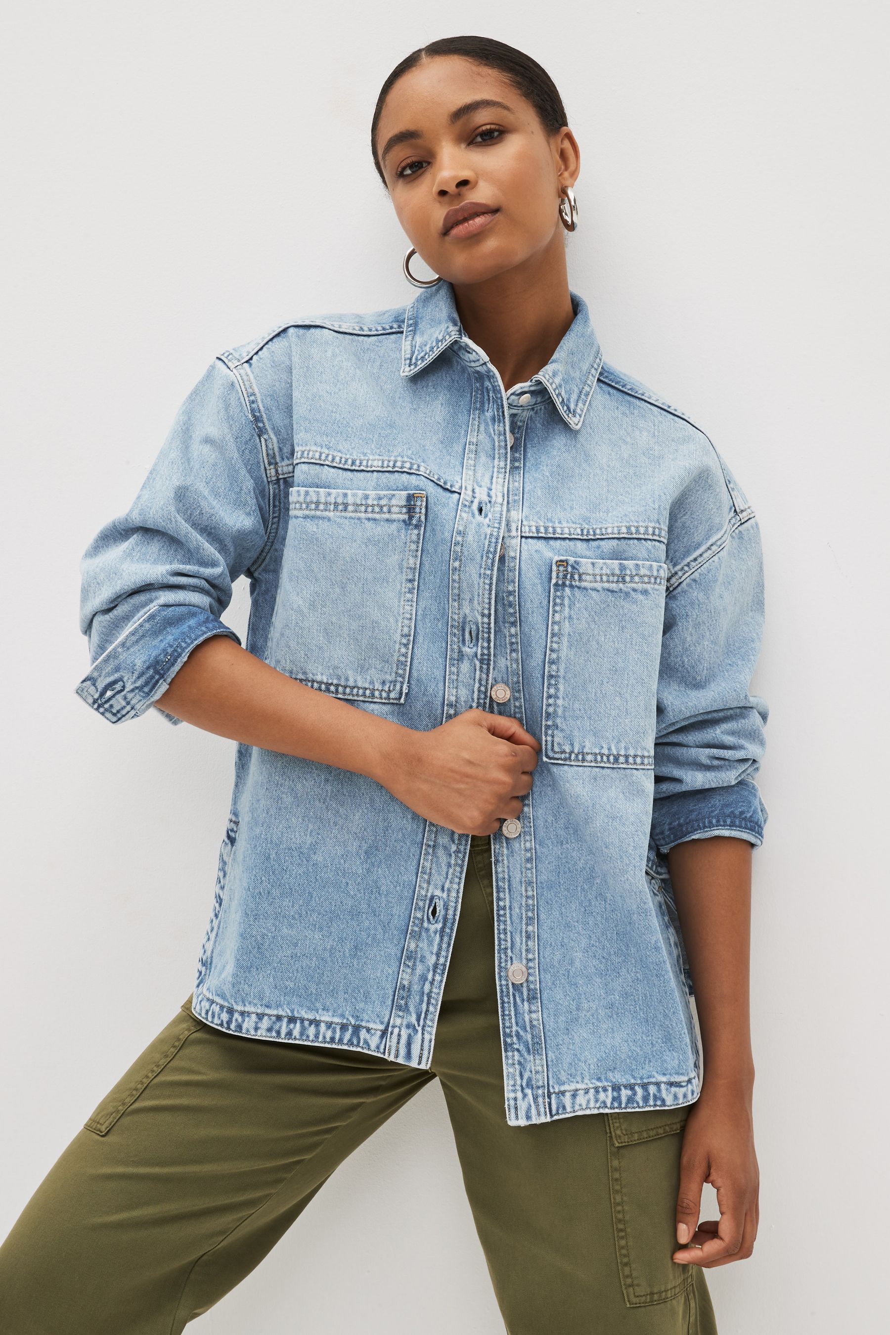 Buy Gap Blue Denim Shirt Jacket from the Next UK online shop