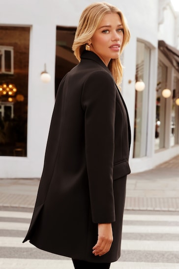 Friends Like These Black Tailored Single Button Coat