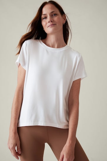 Athleta White With Ease T-Shirt