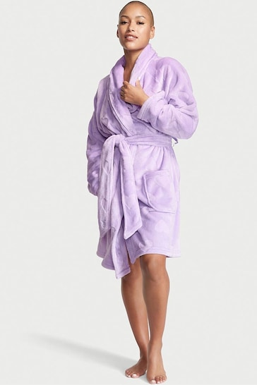 Victoria's Secret Purple Cosy Short Dressing Gown