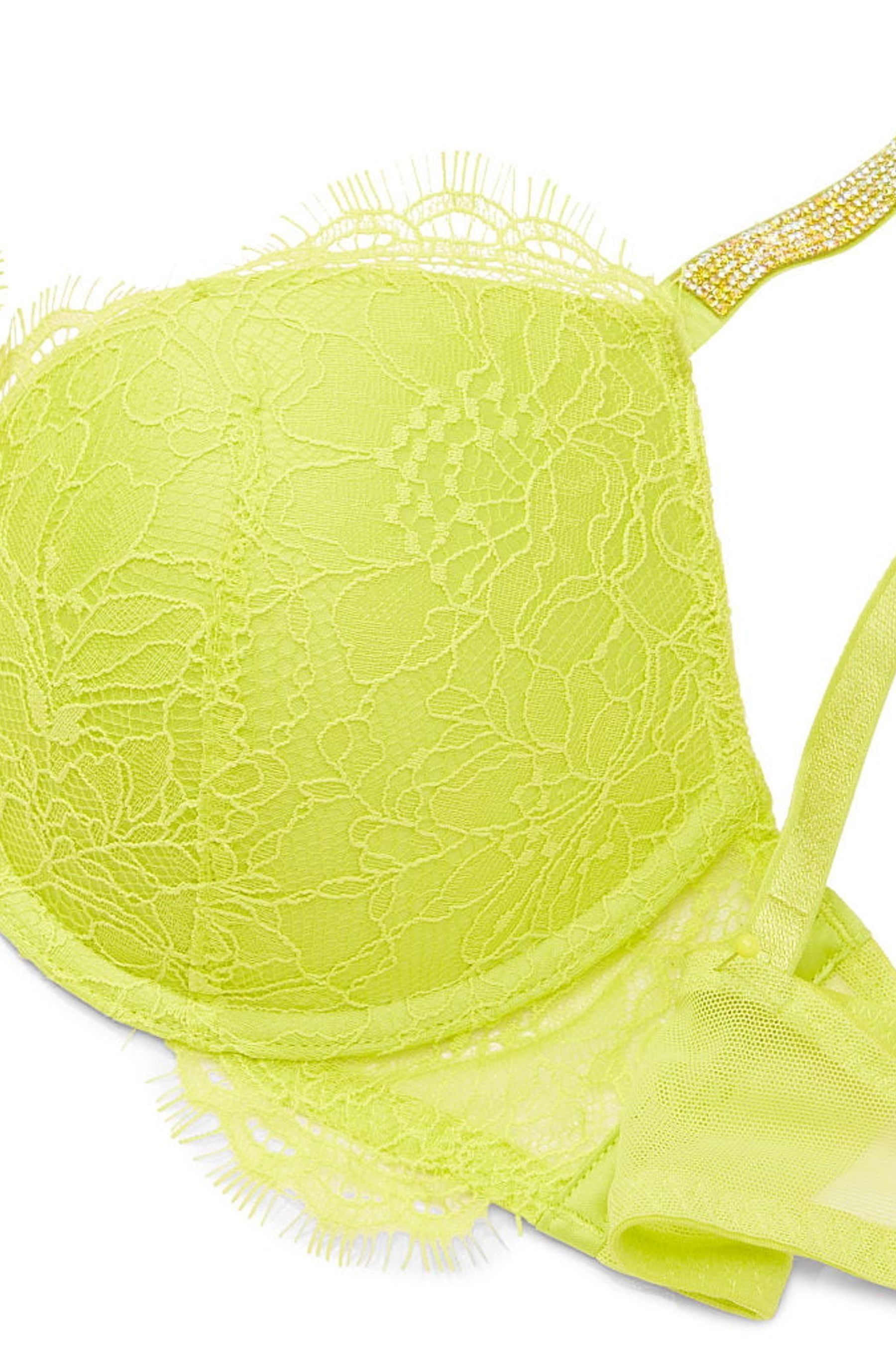 Lime green push up bra discount