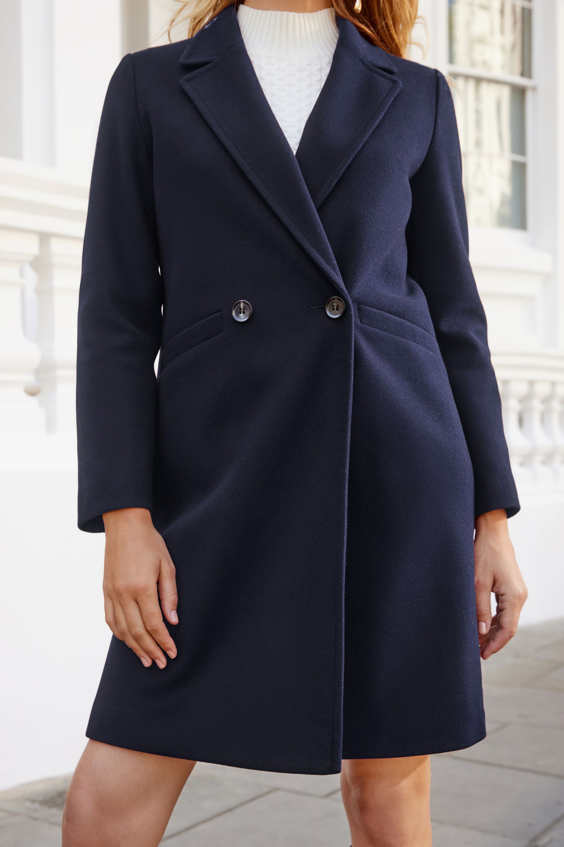 Petite new arrivals navy coat