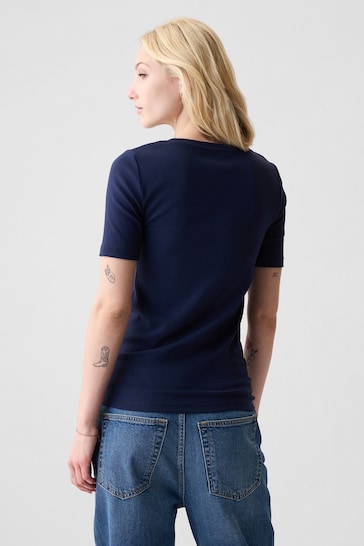 Gap Blue Modern Crew Neck Short Sleeve T-Shirt