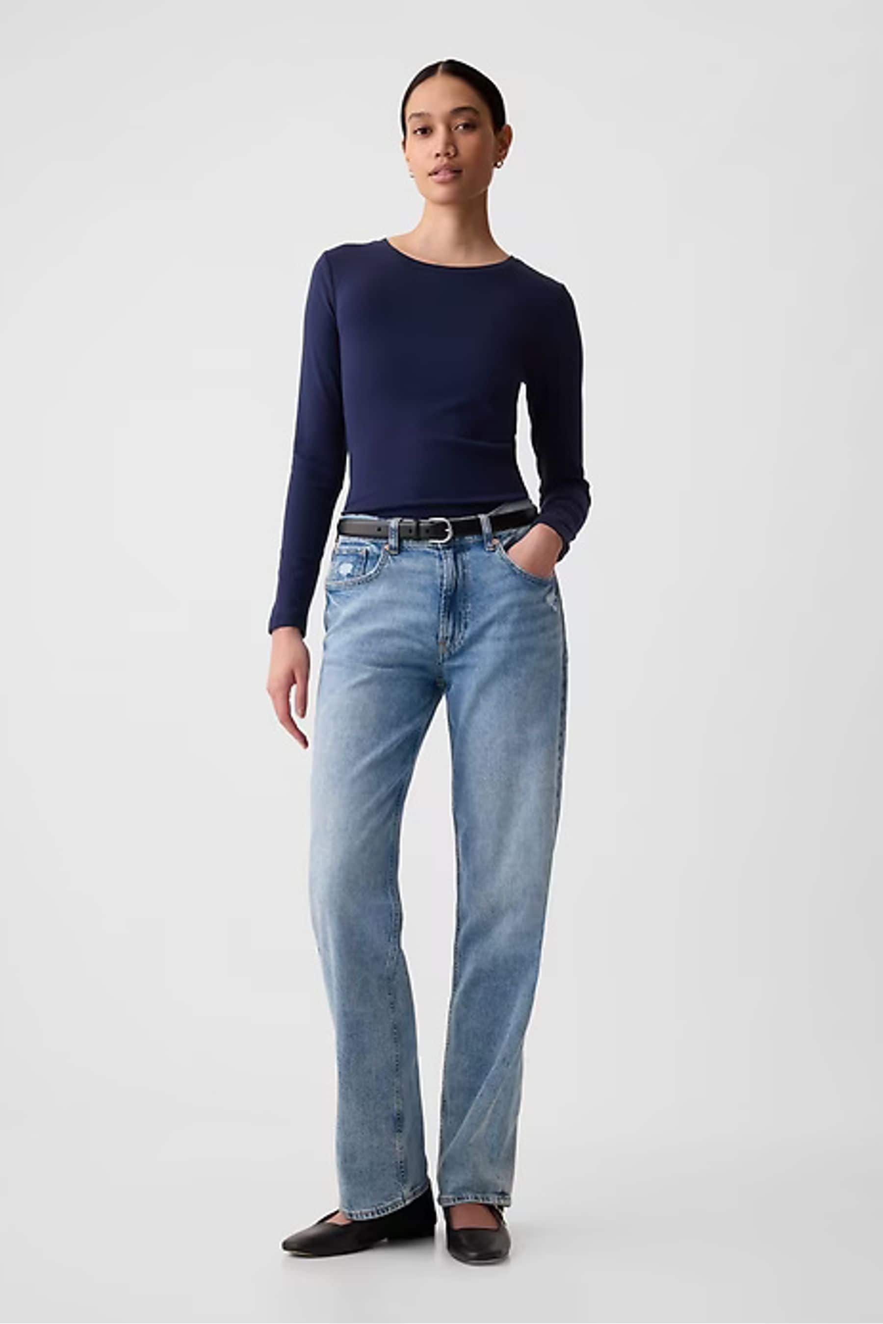 Buy Gap Blue Modern Short Sleeve Crew Neck T shirt from the Next
