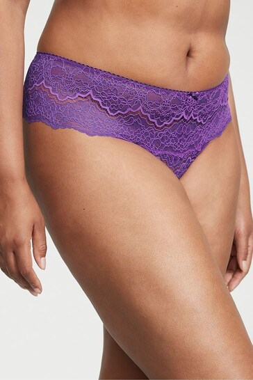 Victoria's Secret Violetta Purple Lace Hipster Thong Knickers