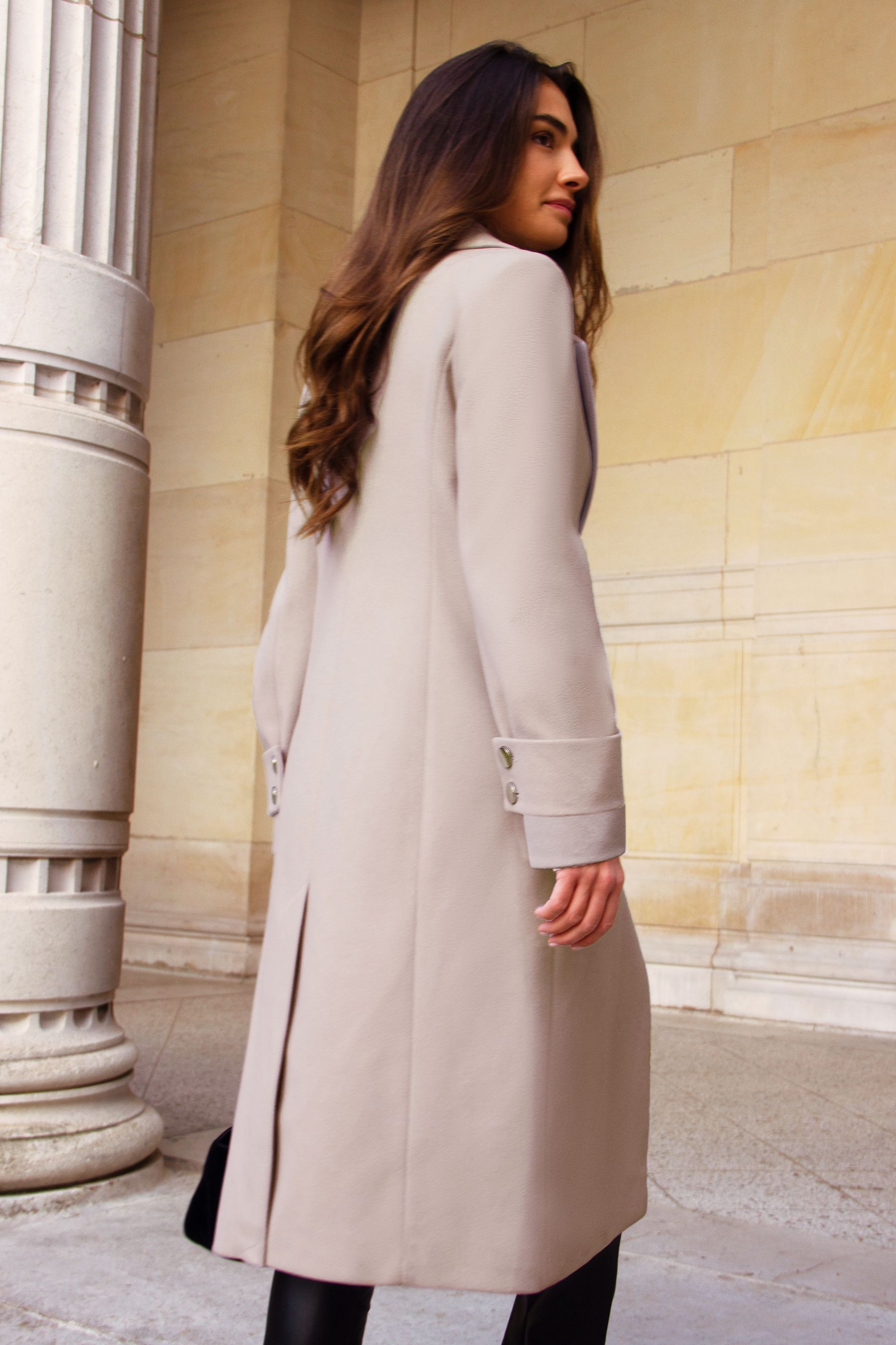 Friends Like These Grey Longline Tailored Smart Coat