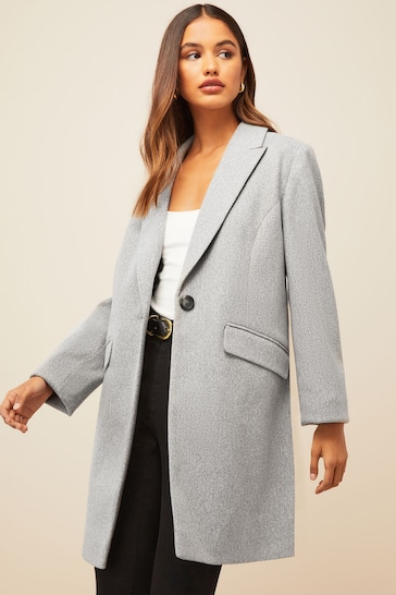 Buy Friends Like These Grey Tailored Single Button Coat from the Next ...