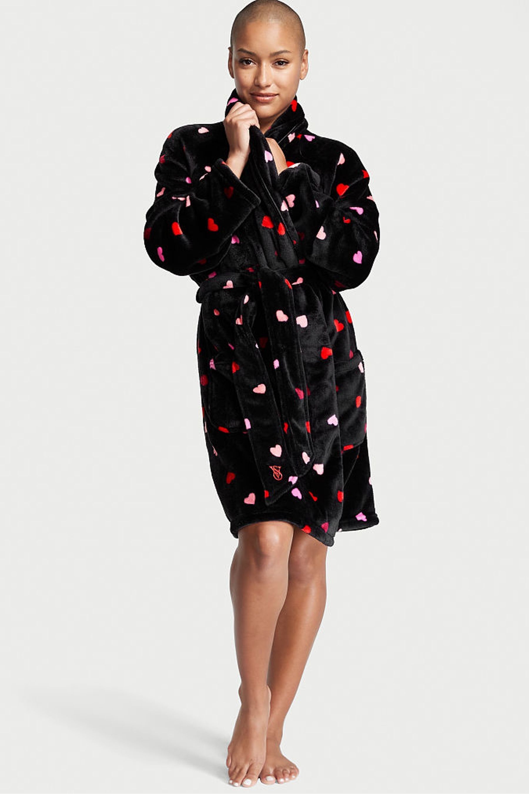 Victoria secret hotsell black dressing gown