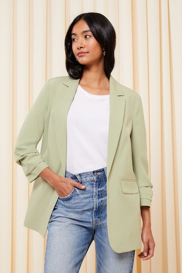 Friends Like These Sage Green Edge to Edge Tailored Blazer