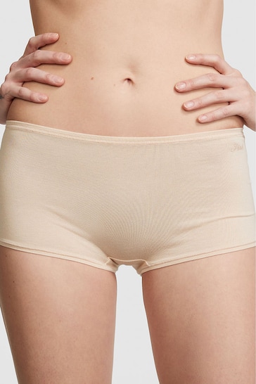 Victoria's Secret PINK Marzipan Nude Cotton Short Knickers