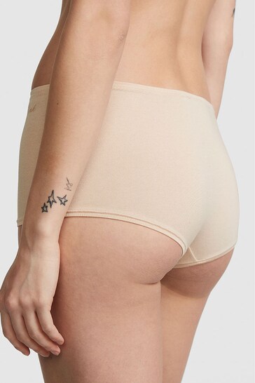 Victoria's Secret PINK Marzipan Nude Cotton Short Knickers