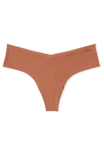 Victoria's Secret PINK Caramel Nude No Show Thong Knickers
