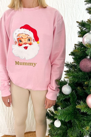 Adult Pink Retro Santa Sweater 2er-pack by The Gift Collective