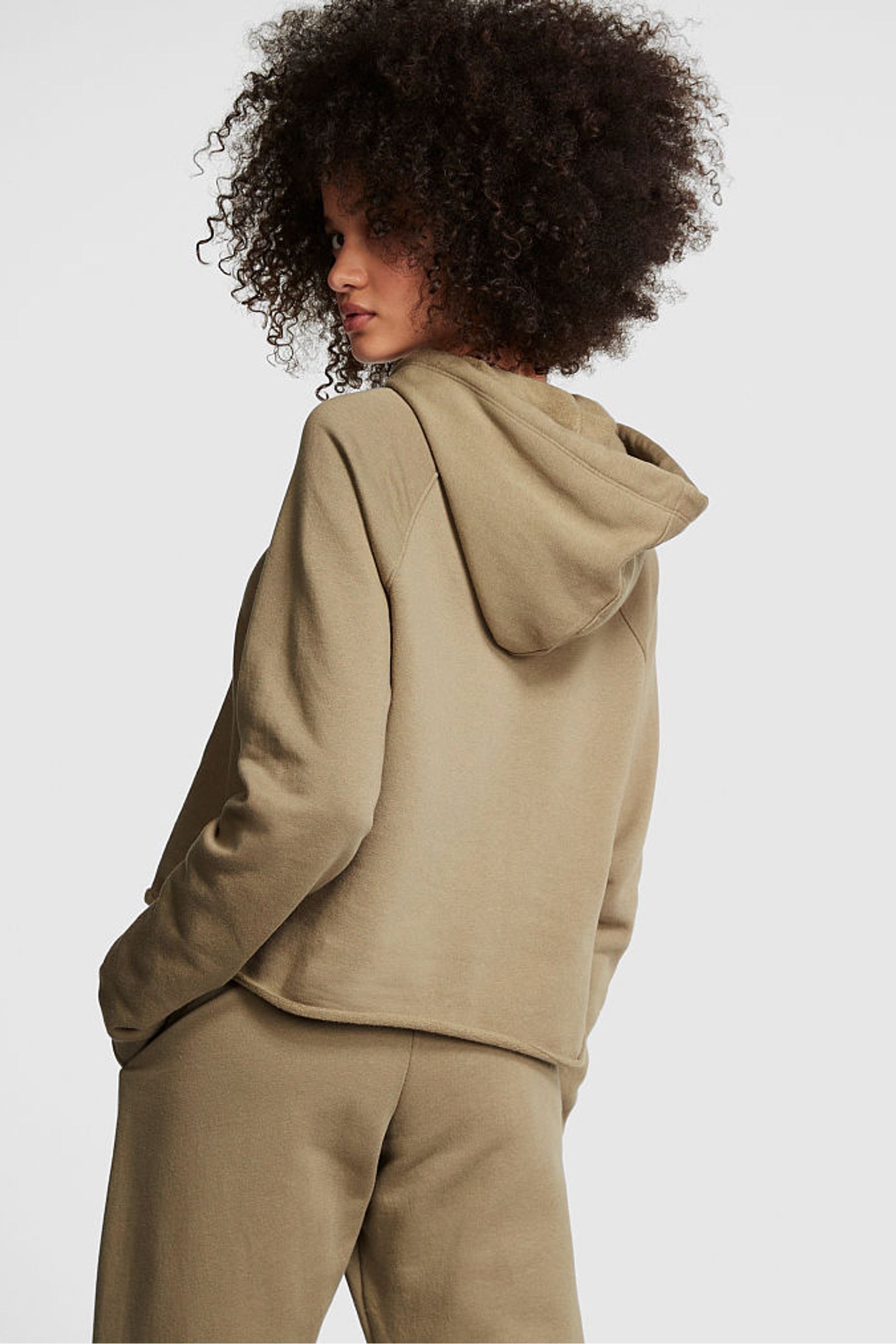 Olive green sales pink hoodie
