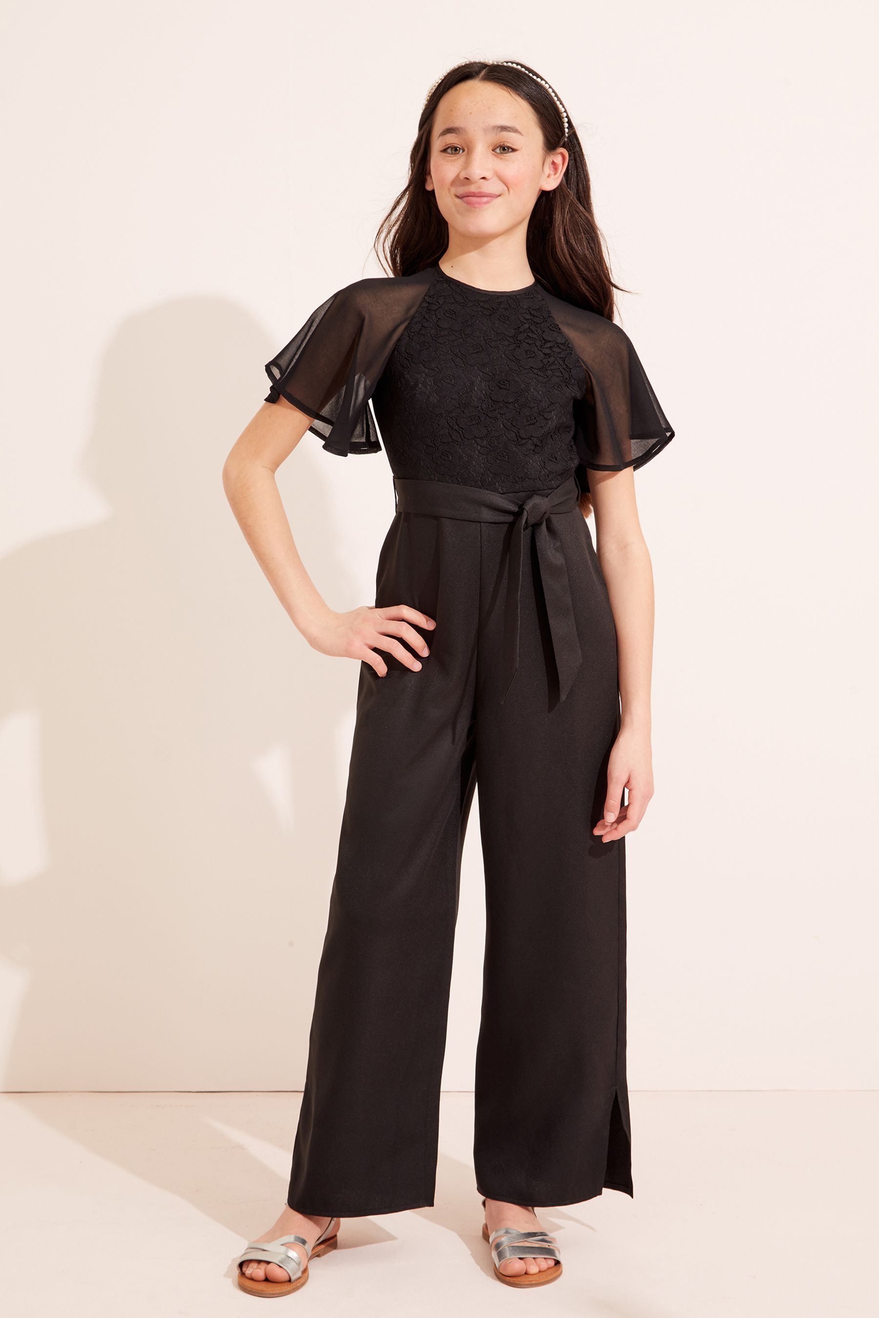 Lace front jumpsuit discount