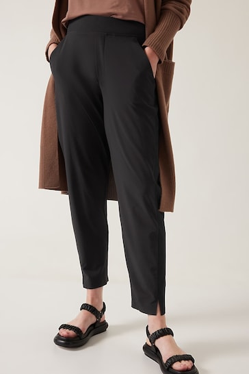 Athleta Black Brooklyn Mid Rise Featherweight Ankle Trousers