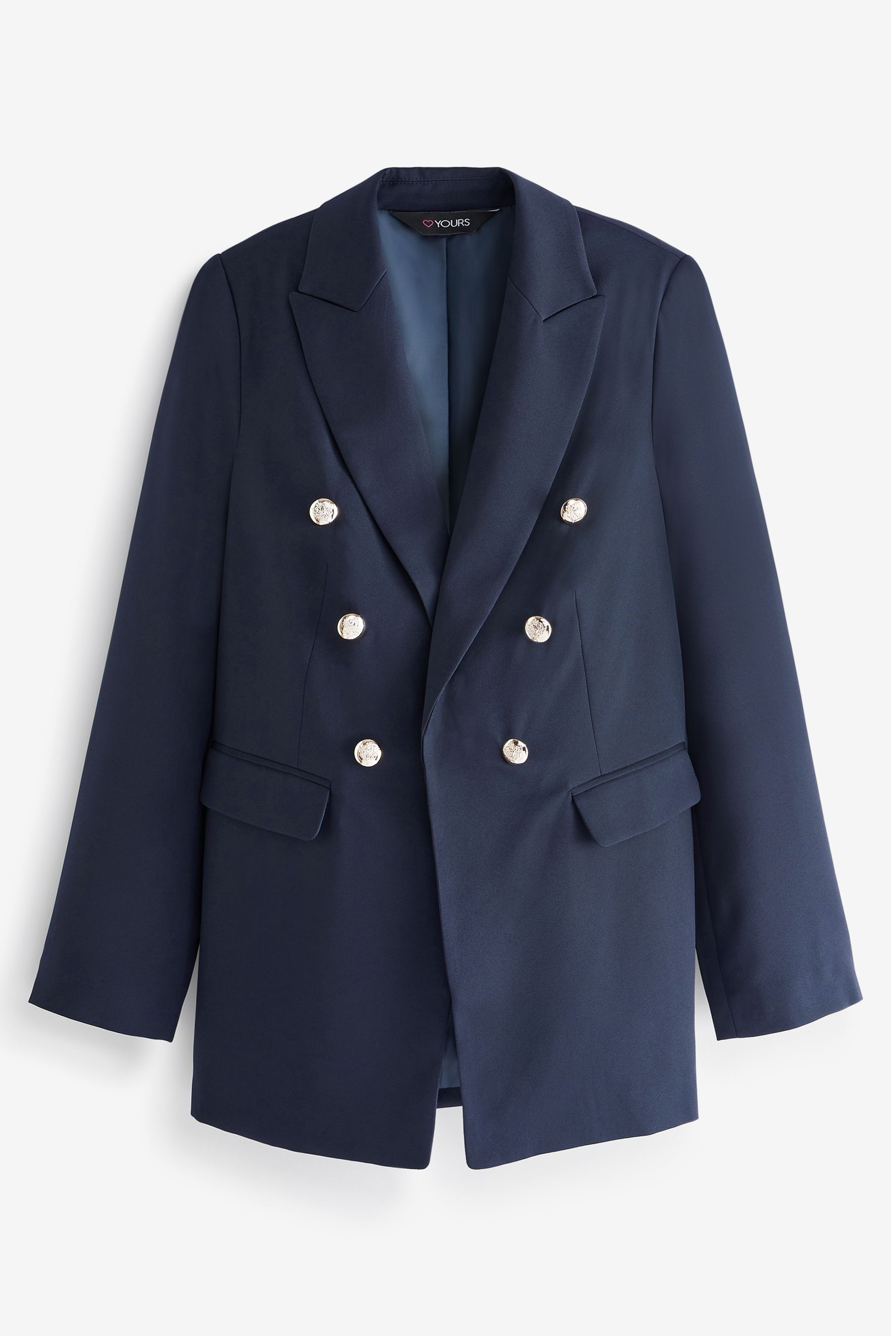 Blue military cheap blazer