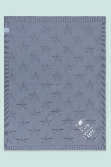 Personalised Born in 2023 Jacquard Star Blanket by My First Years