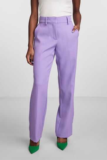 Y.A.S Lilac Wide Leg Tailored Trousers