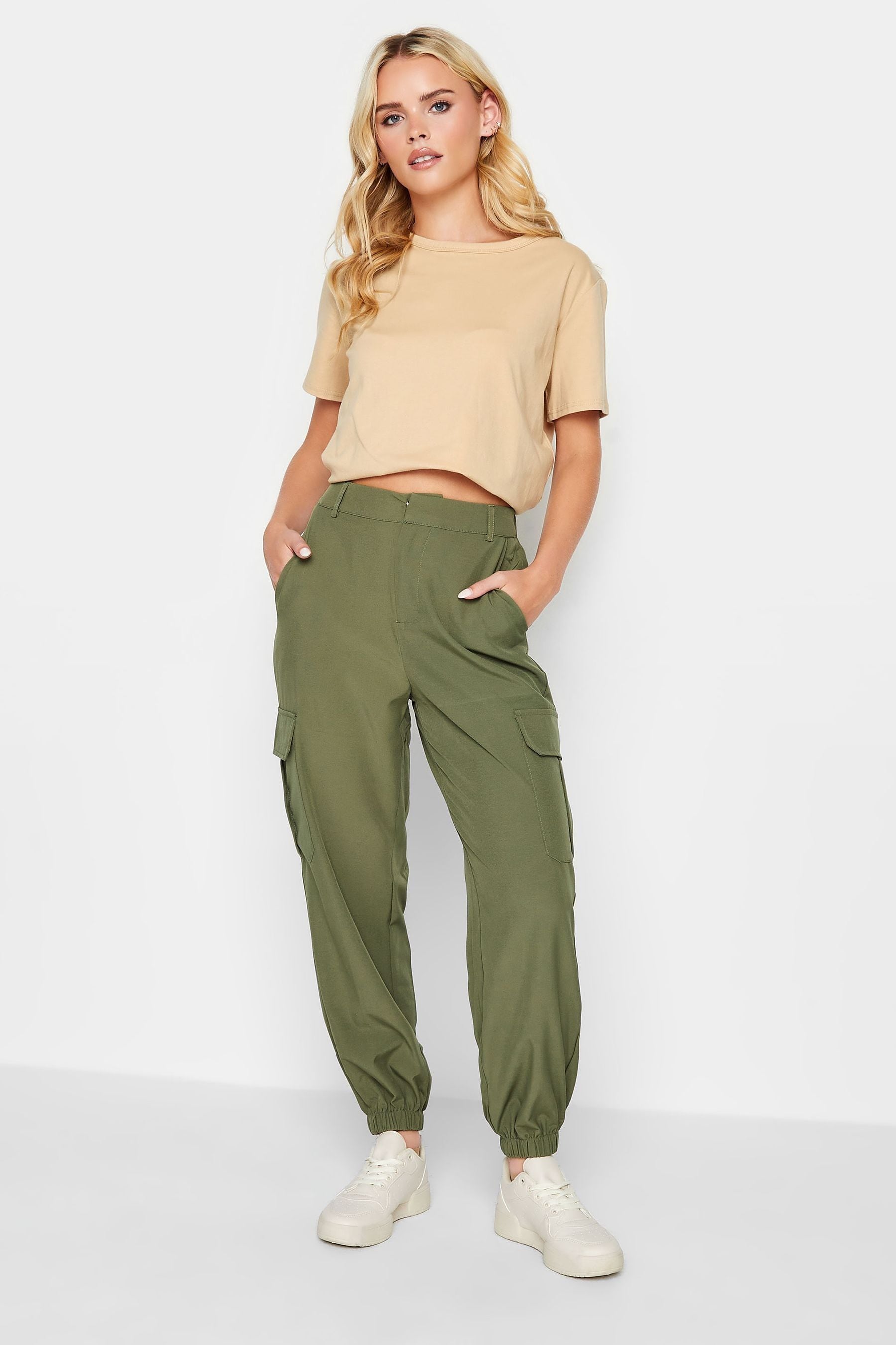 Petite cargo trousers uk clearance