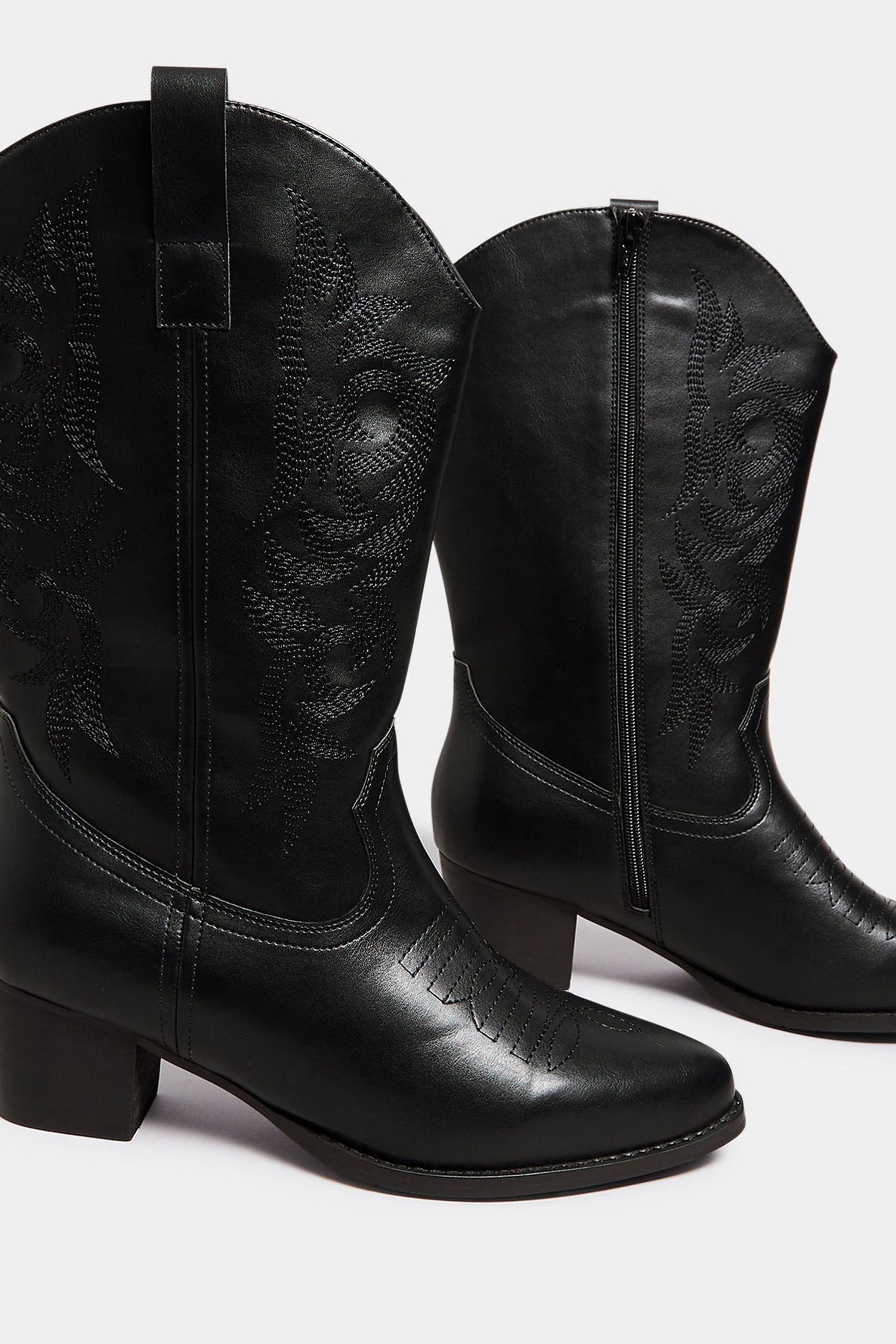 Women's wide store shaft cowboy boots