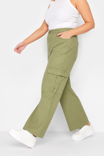 Yours Curve Green Cargo Jean