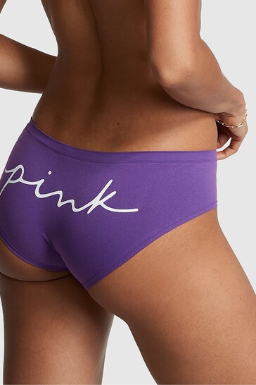 Victoria's Secret PINK Dark Purple Hipster Seamless Knickers