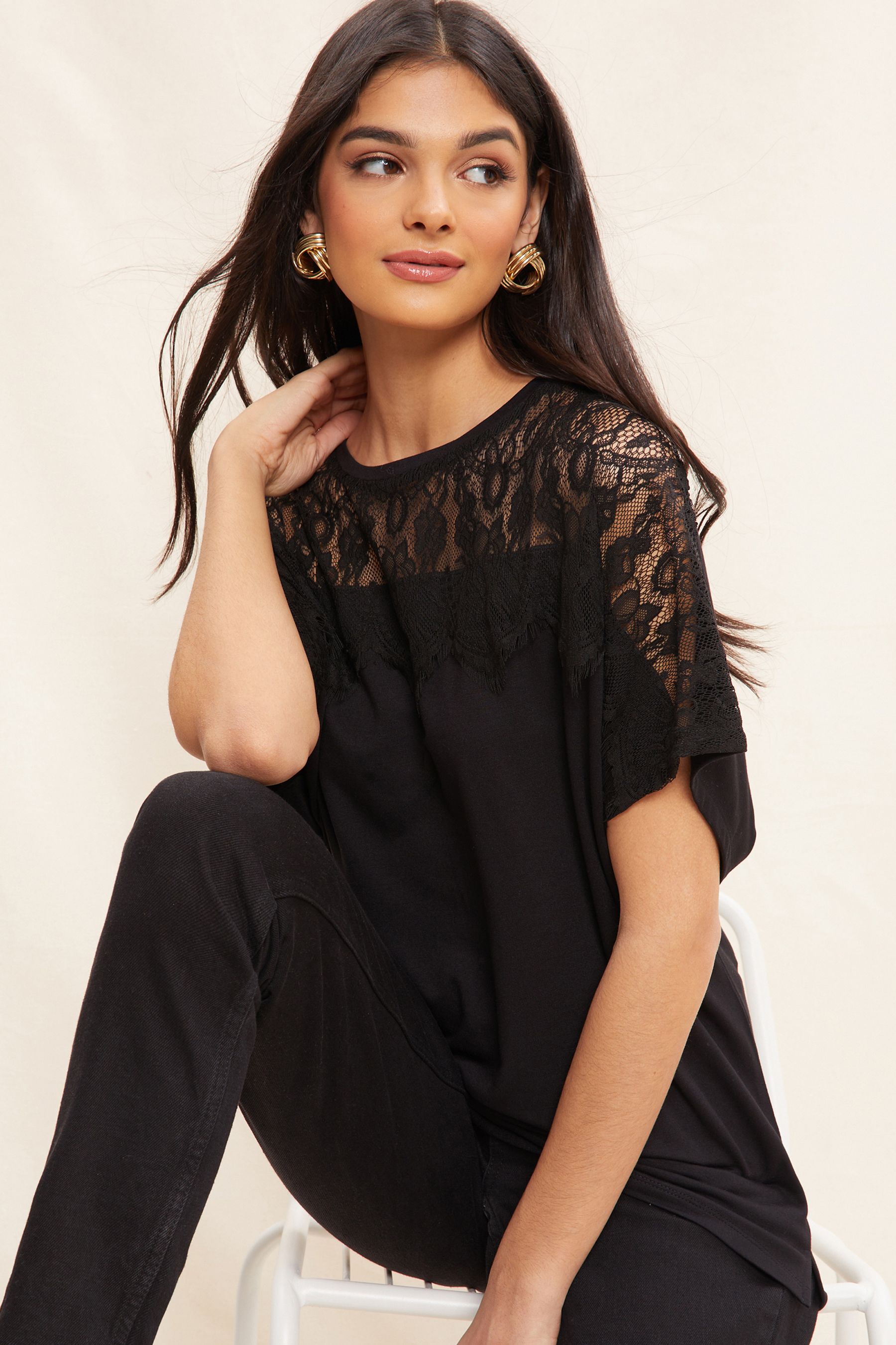 Black dressy top tops uk