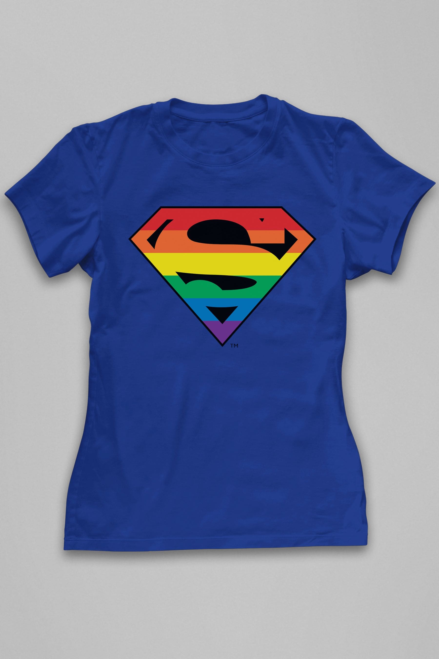 Royal blue shop superman t-shirt