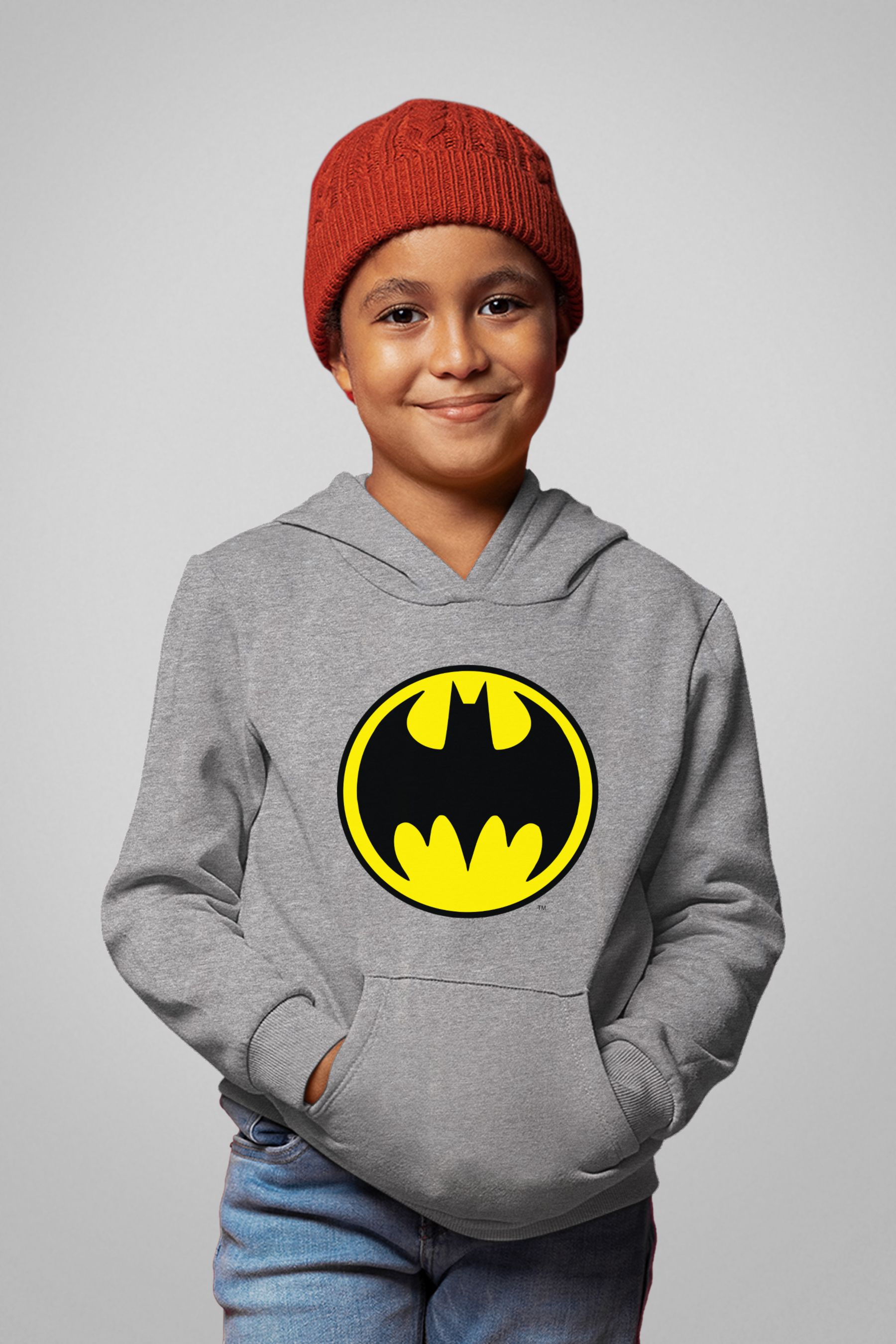 Buy All Every Heather Grey Batman Classic Yellow And Black Logo