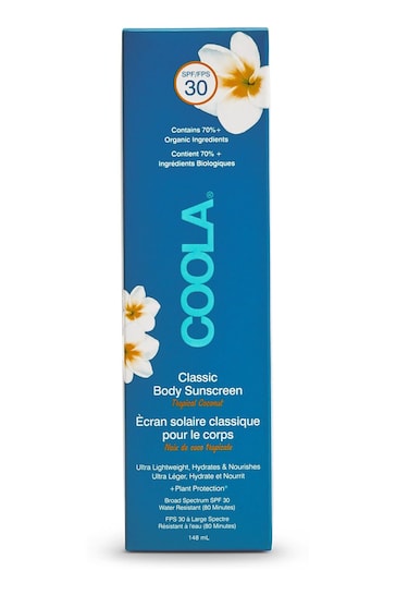 COOLA Classic Body Organic Sunscreen Lotion SPF30 Coconut