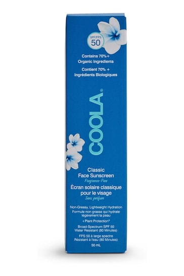 COOLA Classic Face Sunscreen SPF50 Unscented