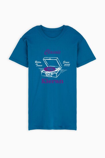 Personalised Classic Record Player T-Shirt For Men By Dollymix